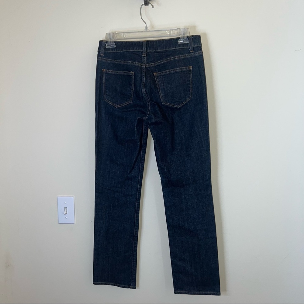 Talbots Straight Leg Ankle Jeans Dark Wash High Rise Women 6P Like New - Picture 2 of 9